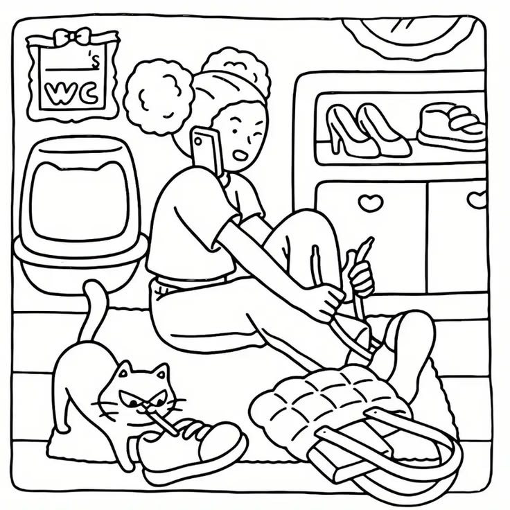 Cat mom