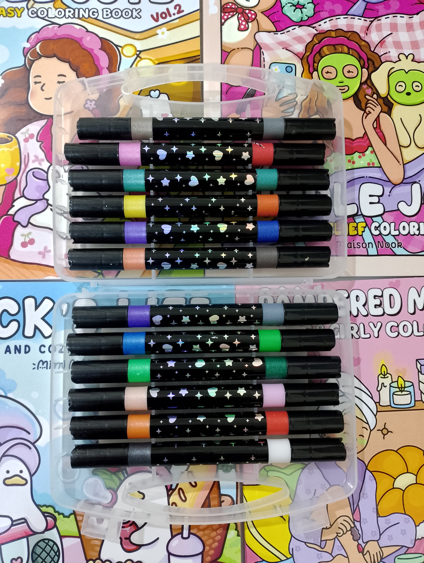 Glitter markers 24