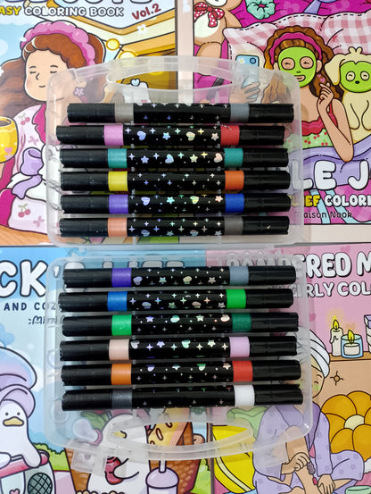 Glitter markers 24