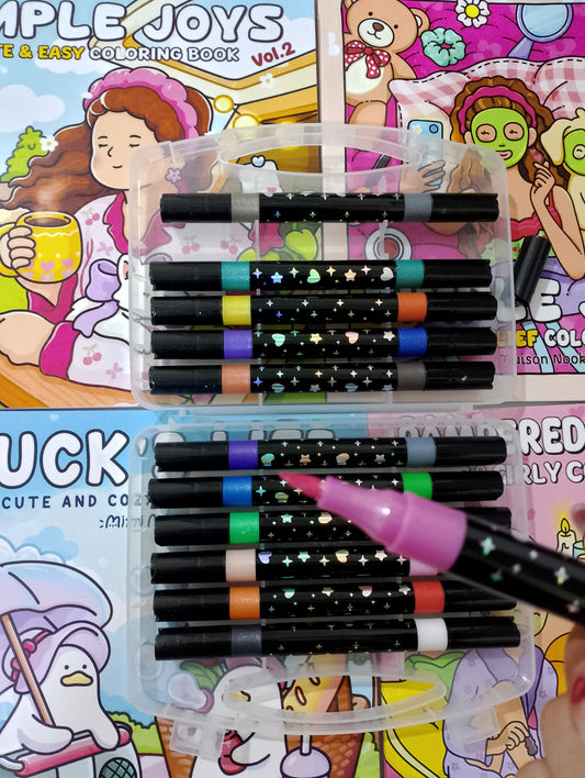 Glitter markers 24