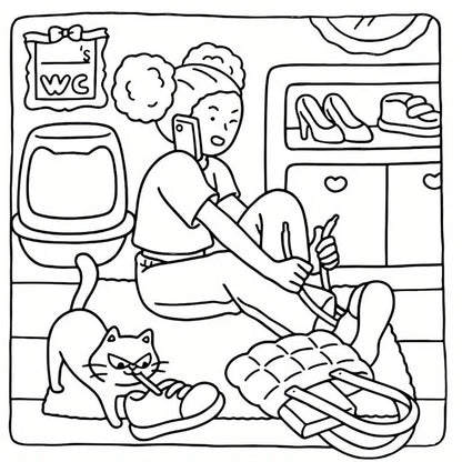 Cat mom