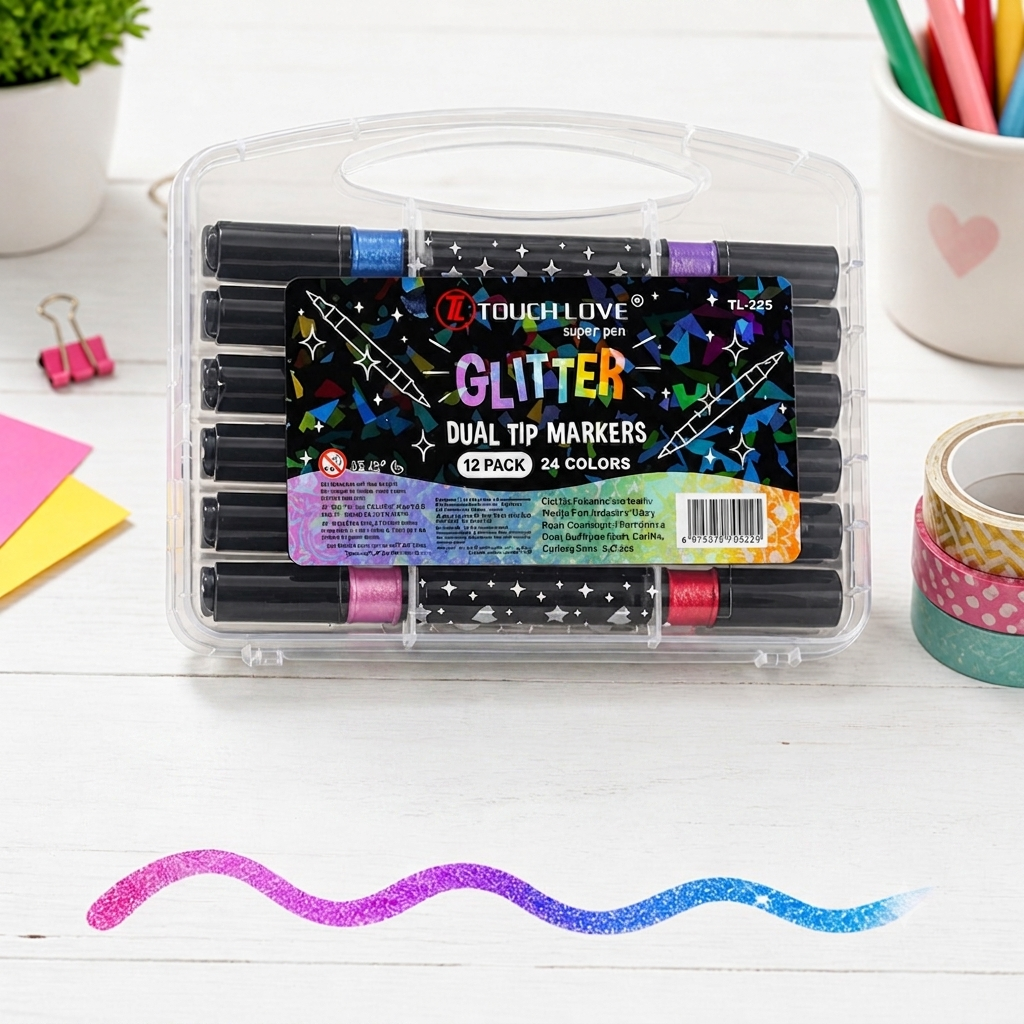 Glitter markers 24