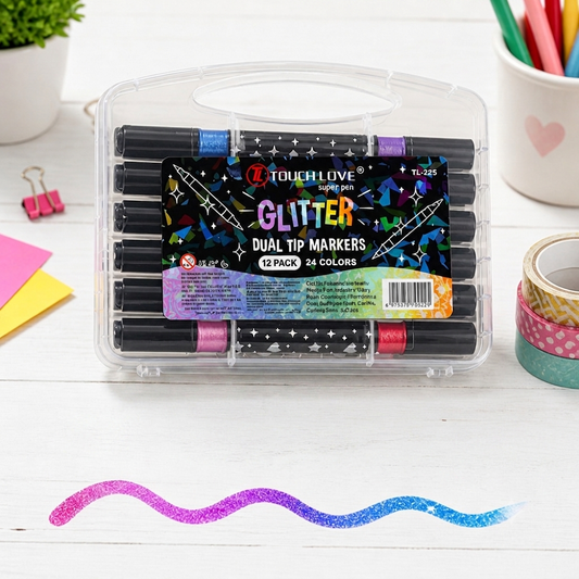 Glitter markers 24